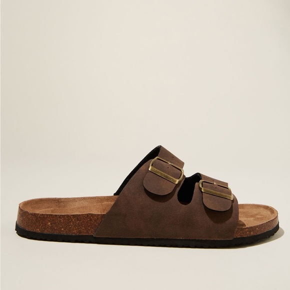 Cotton On Shoes - NWT - Cotton On - Rubi Double Buckle Rex Vegan Leather Sandals - Size 7